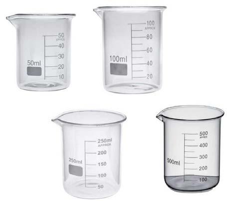 Beakers with Different Volumes